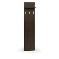 Meble do przedpokoju - Garderoba z wieszakami PRIMO WOOD, 3 haczyki, półka, wenge - miniaturka - grafika 1