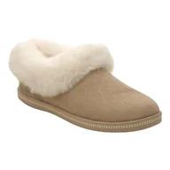 Kapcie damskie - Skechers Damskie przytulne kapcie przy ognisku zimowe noce, piaskowe, 44 EU, Piasek, 40 EU - miniaturka - grafika 1