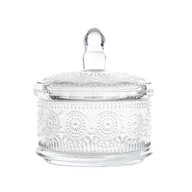 Cukiernice - Cukiernica Pojemnik na cukier Słoik na przyprawy Szklany słoik BARREL Szkło z pokrywką 13 x 9,5 HOMLA - miniaturka - grafika 1