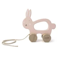 Zawieszki dla dzieci i niemowląt - Trixie Baby Trixie Baby - Mrs Rabbit Drewniana Zabawka do Ciągnięcia - miniaturka - grafika 1