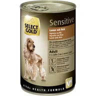 Mokra karma dla psów - SELECT GOLD mokra karma dla psa Sensitive Adult Jagnięcina z ryżem 12x400 g - miniaturka - grafika 1