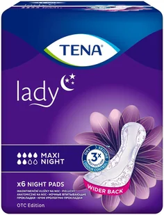 SCA Tena Lady Maxi Night, podpaski specjalistyczne, OTC, 6 sztuk |TYDZIEŃ  od 99,99 zł !!! 9096894 - Podpaski - miniaturka - grafika 2