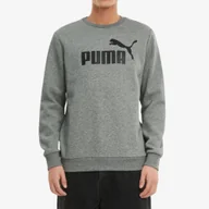 Bluzy sportowe męskie - Bluza Puma Męska Dresowa Bawełniana Szara 586680-03 - miniaturka - grafika 1