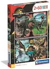 Puzzle Super kolor Jurassic World 2x60 elementów - Puzzle - miniaturka - grafika 1