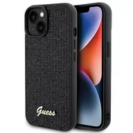 Etui i futerały do telefonów - GEtui uess GUHCP14SPMSDGSK Apple iPhone 15 / 14 hardcase Disco Metal Script czarny/black - miniaturka - grafika 1
