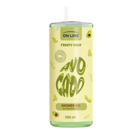 Żele pod prysznic dla mężczyzn - On Line Fruity Shot Avocado, żel pod prysznic, 390 ml - miniaturka - grafika 1