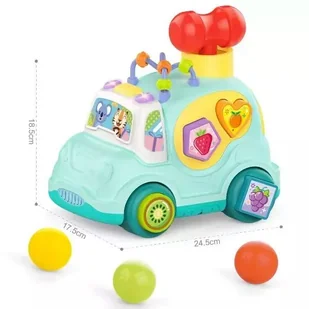 Mały samochodzik z klocków - niebieski - Chodziki - miniaturka - grafika 1