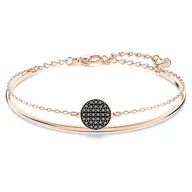Moda i Uroda OUTLET - Swarovski 5389046 Bransoletka, Szary / Różowe Złoto - miniaturka - grafika 1