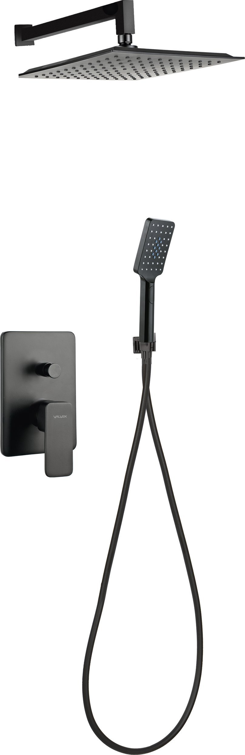 Valvex 2454570-MBK ZESTAW NATRYSKOWY PODTYNK. LOFT BLACK VALVEX CARRE // BV.2454570-MBK