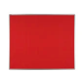 Tablice i flipcharty - ekoTAB Tablica tekstylna ekoTAB w aluminiowej ramie 120 x 90 cm, czerwona 535106 - miniaturka - grafika 1