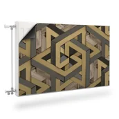 Dekoracje domu - MASKOWNICA Magnetyczna Na Grzejnik Abstrakcyjna Mozaika 90cm x 60cm - miniaturka - grafika 1