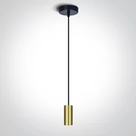 Lampy sufitowe - Irini lampa wisząca czarno mosiężna 63124/BBS OneLight - miniaturka - grafika 1
