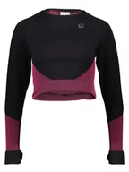 Koszulki sportowe damskie - LASCANA Koszulka funkcyjna w kolorze czarno-różowym - miniaturka - grafika 1