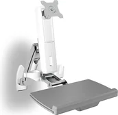 Uchwyty do monitorów - Icy Box Uchwyt ścienny na monitor do 24" i klawiaturę IB-MS600-W - miniaturka - grafika 1