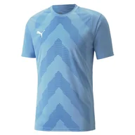 Koszulki sportowe męskie - Męska Koszulka z krótkim rękawem PUMA TEAMGLORY JERSEY 70501718 – Niebieski - miniaturka - grafika 1