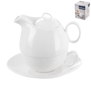 Zestaw do herbaty MONA, 3 części, porcelana, 2 szt - Wyposażenie lokali gastronomicznych - miniaturka - grafika 1
