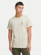 Koszulki męskie - Blend T-Shirt 20716511 Écru Regular Fit - miniaturka - grafika 1