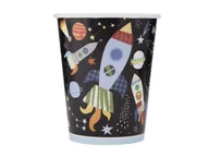 Dekoracje i nakrycia stołu na imprezę - Kubeczki urodzinowe Kosmos - 270 ml - 8 szt. - miniaturka - grafika 1
