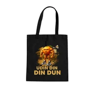 Torby i wózki na zakupy - Udin din din dun - pomarańcza - siłownia- Italian brainrot - torba na prezent - miniaturka - grafika 1