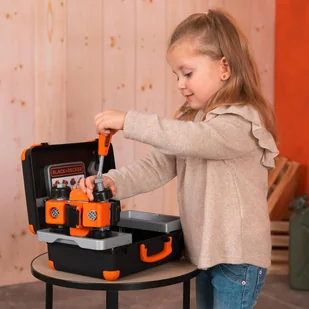 Smoby Black+Decker Walizka z narzędziami - Mały majsterkowicz - miniaturka - grafika 5