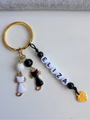 Breloki - Brelok Breloczek Do Kluczy Kot Koty Imię - miniaturka - grafika 1