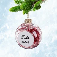 Bombki - Bombka na choinkę z Twoim zdjęciem - czerwony anielski włos - miniaturka - grafika 1