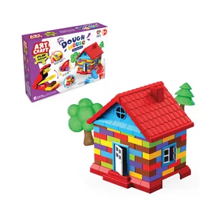 Magiczna plastelina Piankolina Cegiełki DOMEK - Masy plastyczne - miniaturka - grafika 1