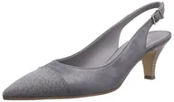 Czółenka - Maripe 930483 damskie czółenka typu slingback, szary - szary szary - 39 eu - miniaturka - grafika 1