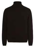 Swetry męskie - Jack & Jones Sweter męski Mężczyźni drobna dzianina brązowy marmurkowy, S - miniaturka - grafika 1