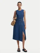 Sukienki - Desigual Sukienka jeansowa Nueva 24WWVD01 Niebieski Regular Fit - miniaturka - grafika 1