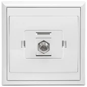 Gniazdka elektryczne - Gniazdo TV Luna typu "F" białe - miniaturka - grafika 1