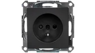 Gniazdka elektryczne - Schneider Electric Polska sp. z o.o. Merten System M Gniazdo pojedyncze z/u 16A IP20 z przesłonami antracyt MTN2500-0414 - miniaturka - grafika 1