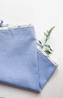 Ściereczki, gąbki, czyściki - Ręcznik kuchenny bawełniany o gofrowej fakturze niebieskiego koloru 50 x 70 cm - miniaturka - grafika 1