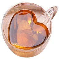 Księgarnia OUTLET - EXTRALINK HOME KUBEK MIŁOSNY SZKLANKA W KSZTAŁCIE SERCA PODWÓJNA ŚCIANA ŻAROODPORNY 250ML 1502 - miniaturka - grafika 1
