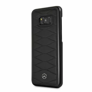 Mercedes Benz Benz Leather Case etui na tył do Samsung Galaxy S8+ Plus CZARNY NA TYŁ SKÓRA NATURALNA 34157 - Etui i futerały do telefonów - miniaturka - grafika 1