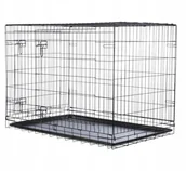 Sprzęt podróżny i transportery dla psów - Trixie Home kennel, L: 109 × 79 × 71 cm, black - miniaturka - grafika 1