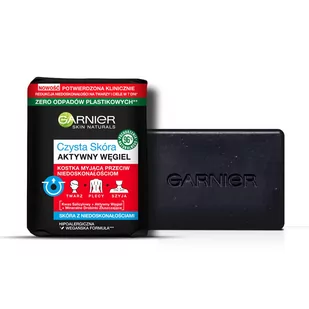 Naturals Garnier Garnier Skin Czysta Skóra Aktywny Węgiel - Kostka do mycia twarzy 100g - Kosmetyki do kąpieli Naturals Garnier Garnier Skin Czysta Skóra Aktywny Węgiel - Kostka do mycia twarzy 100g - Kosmetyki do kąpieli - miniaturka - grafika 1