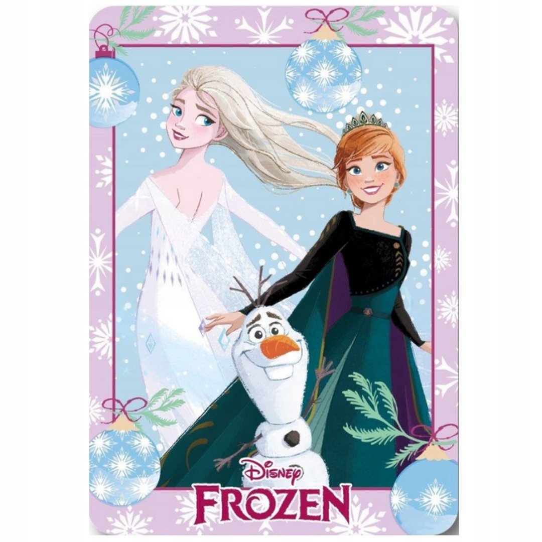 Koc polarowy Frozen Elsa Anna Olaf 100x140 miękki lekki