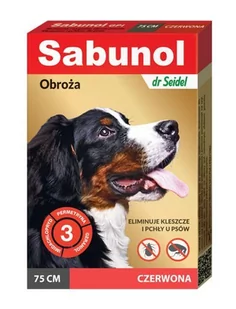 Dr Seidla Laboratorium Sabunol czerwona obroża przeciw pchłom i kleszczom dla p - Artykuły przeciw pasożytom - miniaturka - grafika 1