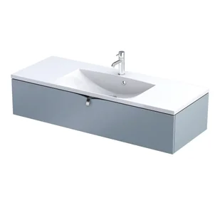 Szafka łazienkowa pod umywalkę Oristo Siena 120 cm niebieski mat OR45-SD1S-120-16 - Szafki łazienkowe - miniaturka - grafika 1