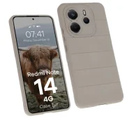 Etui i futerały do telefonów - Bizon Pancerne etui Case Tur do Xiaomi Redmi Note 14 4G, jasnoszare - miniaturka - grafika 1