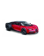 Samochody i pojazdy dla dzieci - maisto MI 31524 Bugatti Chiron sport czarno-czerwony 1:24 - miniaturka - grafika 1