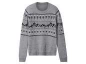 Swetry dla chłopców - esmara Sweter dziecięcy ze świątecznym wzorem (Szary, 134/140) - esmara® - miniaturka - grafika 1