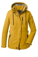 Kurtki damskie - G.I.G.A. DX (GIGEQ damska kurtka softshell z odpinanym kapturem GW 26 WMN SFTSHLL JCKT, żółta, 48, 38545-000 - miniaturka - grafika 1