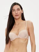 Biustonosze - Tommy Hilfiger Biustonosz balkonetka UW0UW02420 Beżowy - miniaturka - grafika 1