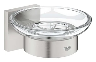 Grohe QuickFix Start Cube - Mydelniczka z uchwytem, szkło/Supersteel 41096DC0 - Mydelniczki i dozowniki mydła - miniaturka - grafika 1