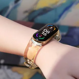 Zamienna silikonowa opaska pasek bransoleta bransoletka do Xiaomi Mi Band 4 / 3 fioletowy - Akcesoria do smartwatchy - miniaturka - grafika 6