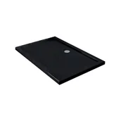 Brodziki prysznicowe - MEXEN SLIM PROSTOKĄTNY CZARNY 100 x 90 cm + SYFON 40709010 40709010 - miniaturka - grafika 1