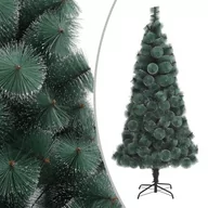 Choinki - vidaXL vidaXL Sztuczna choinka ze stojakiem, zielona, 180 cm, PET - miniaturka - grafika 1