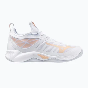 Buty do siatkówki damskie Mizuno Wave Dimension white/peach parfait/halogen blue - Buty sportowe damskie - miniaturka - grafika 1